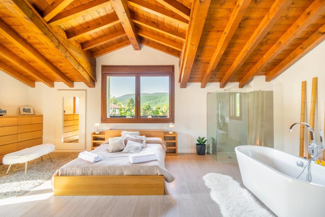 Casa Patxi, Espectacular Casa Rural Proxima A Pamplona Larrasoana Eksteriør bilde